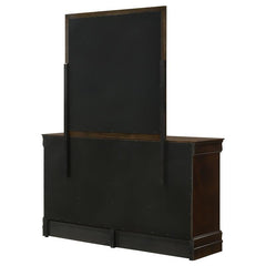 Louis Philippe 6-drawer Dresser with Mirror Cappuccino - 202413M