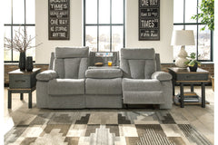 Mitchiner Reclining Sofa with Drop Down Table - 7620489