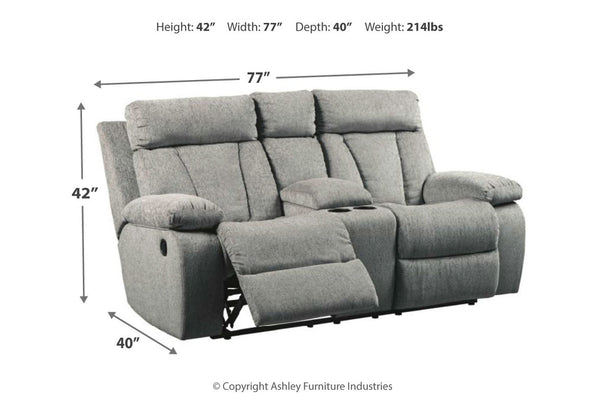 Mitchiner Reclining Loveseat with Console - 7620494