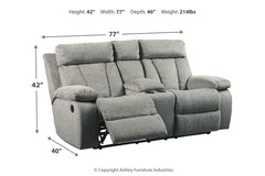 Mitchiner Reclining Loveseat with Console - 7620494