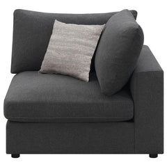 Serene Upholstered Corner Charcoal - 551325