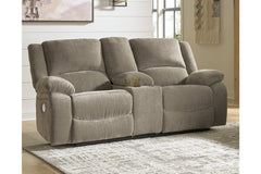 Draycoll Power Reclining Loveseat with Console - 7650596