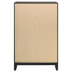 Valencia 5-drawer Bedroom Chest Black - 223045