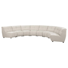 Charlotte 8-piece Upholstered Modular Sectional Sofa Ivory - 551300