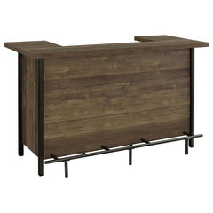 Bellemore Rectangular Storage Bar Unit Rustic Oak - 182104