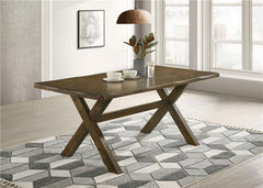 Alston X-shaped Dining Table Knotty Nutmeg - 106381