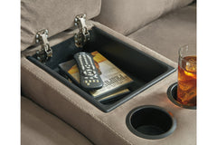 Cavalcade Power Reclining Loveseat with Console - 7760196