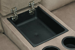 Cavalcade Power Reclining Loveseat with Console - 7760196