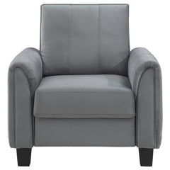 Davis Upholstered Rolled Arm Accent Chair Grey - 509636