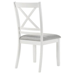 Hollis Cross Back Wood Dining Side Chair White (Set of 2) - 122242