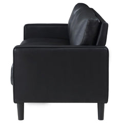 Ruth Upholstered Track Arm Sofa Black - 508361