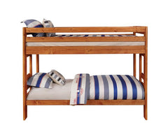 Wrangle Hill Wood Twin Over Twin Bunk Bed Amber Wash - 460243