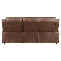 Ellington Upholstered Padded Arm Sofa Dark Brown - 508281