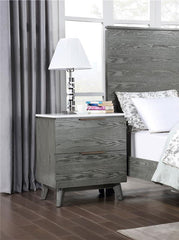 Nathan 2-drawer Nightstand Grey - 224602