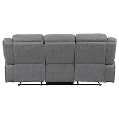 Higgins Upholstered Motion Reclining Sofa Grey - 602261