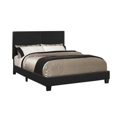 Mauve Upholstered Full Panel Bed Black - 300558F