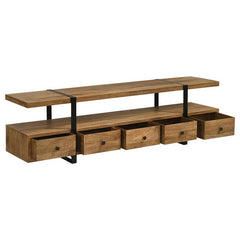 Otto 5-drawer Mango Wood 70" TV Stand Media Console Brown - 703243