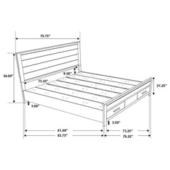 Woodmont 4-piece Eastern King Bedroom Set Golden Brown - 222631KE-S4