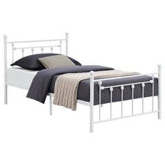 Canon Metal Twin Open Frame Bed White - 422736T