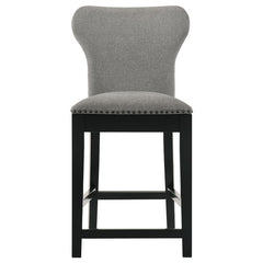 Gibson Round 5-piece Counter Height Dining Set Yukon Oak and Black - 115158-S5