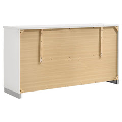 Jeremaine 5-piece Eastern King Bedroom Set White - 300345KE-S5