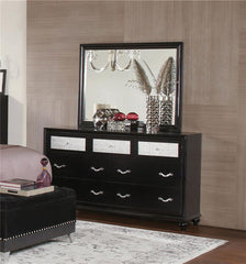 Barzini Rectangular Dresser Mirror Black - 200894
