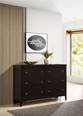 Carlton 6-drawer Rectangular Dresser Cappuccino - 202093