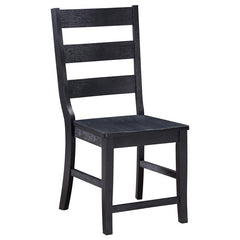 Newport 5-piece Rectangular Trestle Table Dining Set Black - 108141-S5