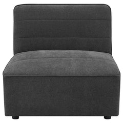 Sunny 6-piece Upholstered Modular Sectional Sofa Charcoal - 552081-SET
