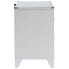 Larue 2-drawer Nightstand Silver - 224492