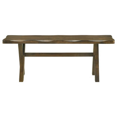 Alston X-shaped Dining Bench Knotty Nutmeg - 106383