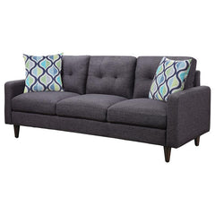 Watsonville Upholstered Track Arm Tufted Sofa Grey - 552001