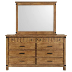 Brenner 8-drawer Dresser with Mirror Rustic Honey - 205263M