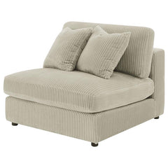 Blaine Upholstered Armless Chair Sand - 509897