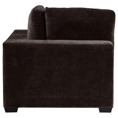 Lakeview Upholstered Corner Chair Dark Chocolate - 551465