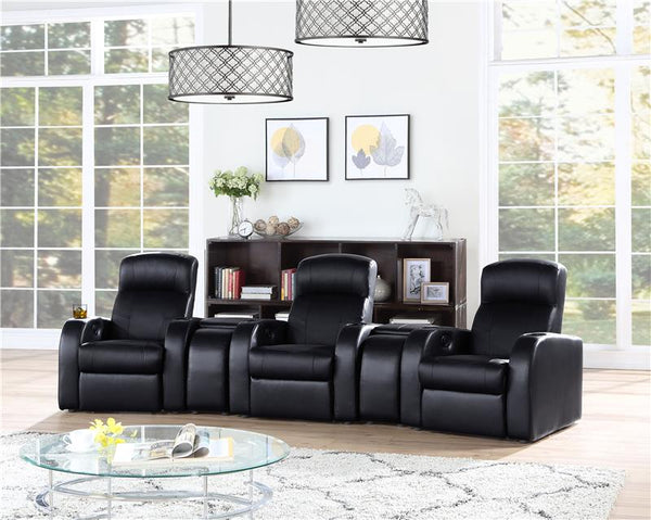 Cyrus 5-piece Upholstered Home Theater Seating - 600001-S3A