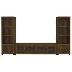 Sachin 3-shelf Engineered Wood Media Tower Dark Pine - 707736
