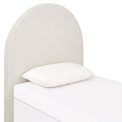 June Upholstered Twin Panel Headboard Ivory - 315926T