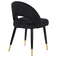 Lindsey Arched Back Upholstered Side Chairs Black (Set of 2) - 193562