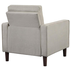 Bowen Upholstered Track Arm Tufted Accent Chair Beige - 506787