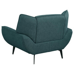 Acton Upholstered Flared Arm Accent Chair Teal Blue - 511163