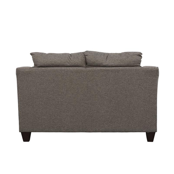 Salizar Upholstered Flared Arm Loveseat Charcoal Grey - 506022