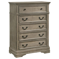 Manchester 5-drawer Bedroom Chest Wheat Brown - 222895