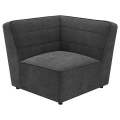 Sunny 6-piece Upholstered Modular Sectional Sofa Charcoal - 552081-SET