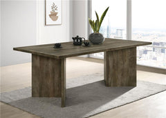 Tyler Rectangular Double V-Leg Dining Table Mango Brown - 130511