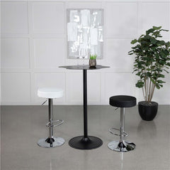 Keanu Pedestal Cloud-Shaped Top Bar Table Black - 182230