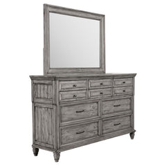 Avenue 8-drawer Dresser with Mirror Weathered Grey - 224033M