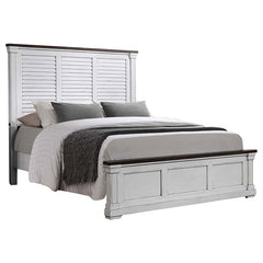Hillcrest 5-piece Eastern King Bedroom Set Distressed White - 223351KE-S5