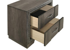 Janine 2-drawer Nightstand Grey - 223552