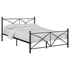 Hart Metal Queen Open Frame Bed Matte Black - 422755Q